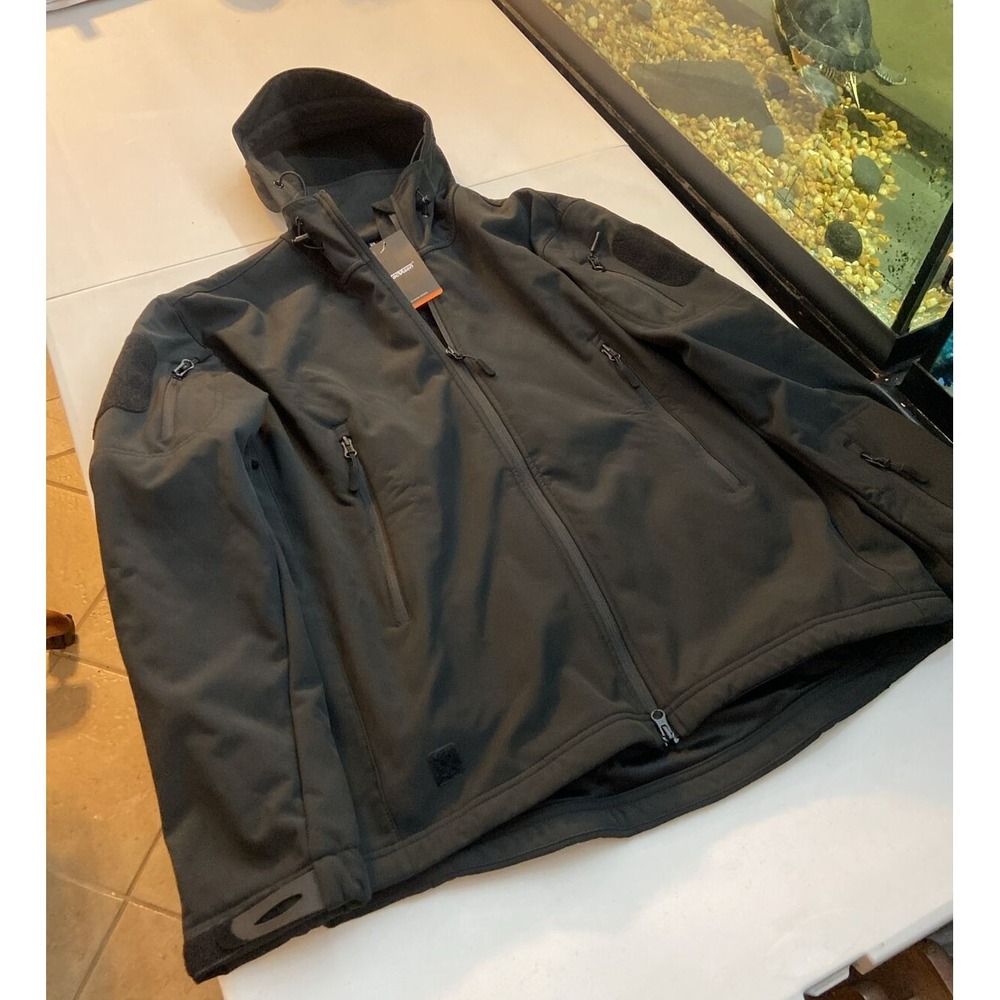 Tacvasen Special Ops Tatical Soft Shell Military Jacket Medium Black Mens